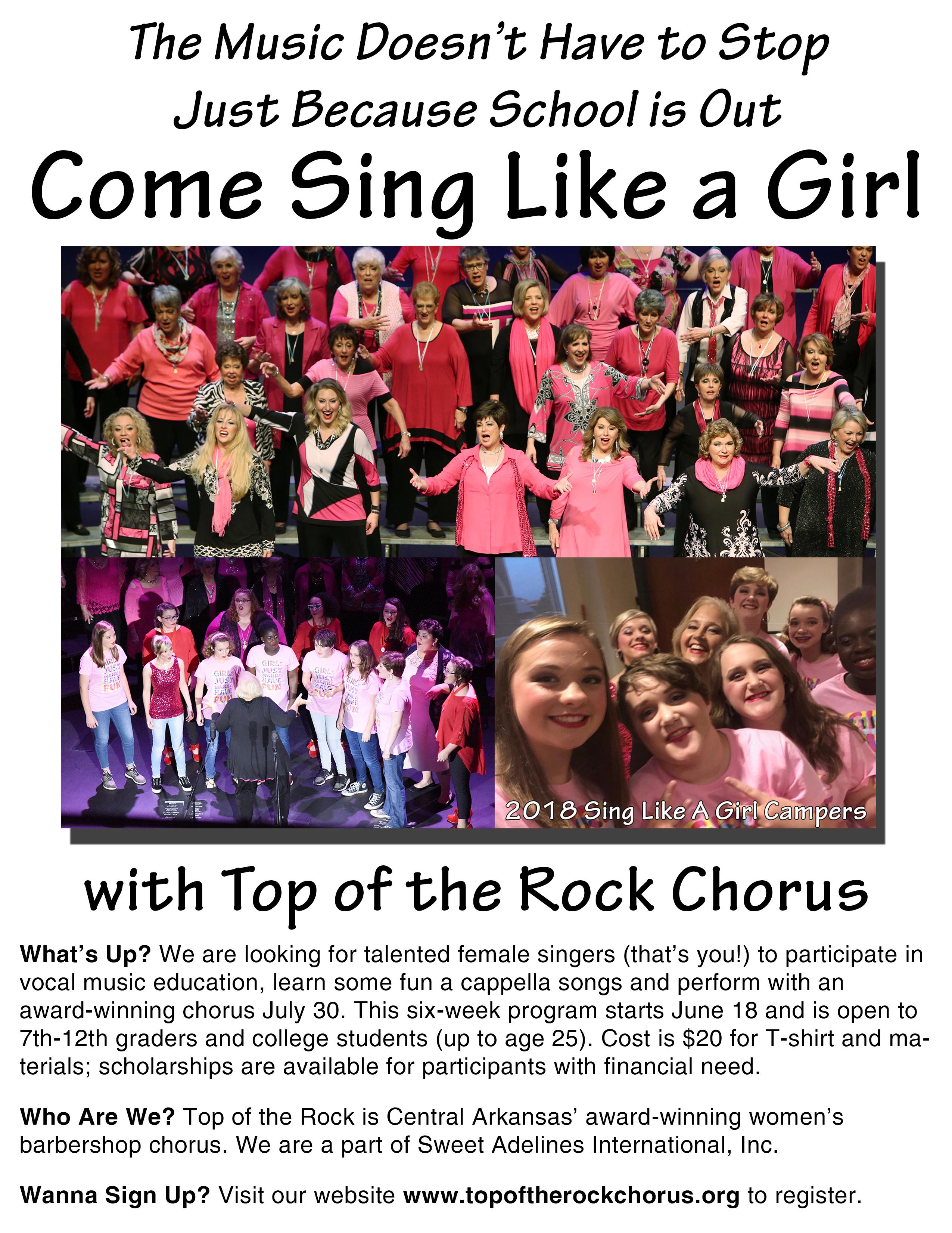 Sing Like A Girl Summer Camp